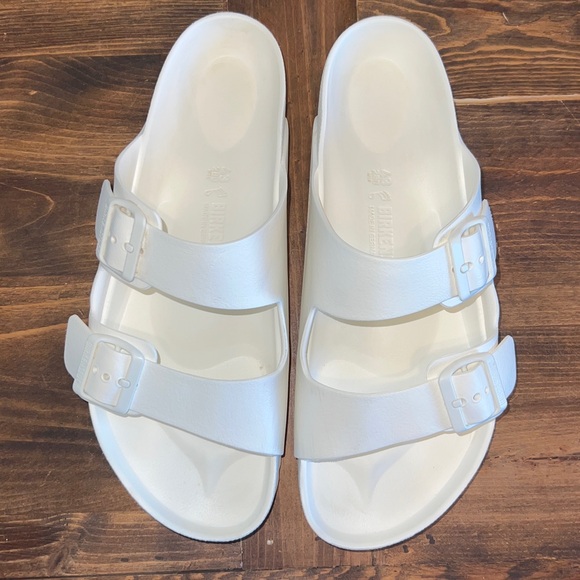 Birkenstock Other - Birkenstock White Arizona Essentials Slide Sandals EVA | EU: 43 M: 10-10.5 W: 12